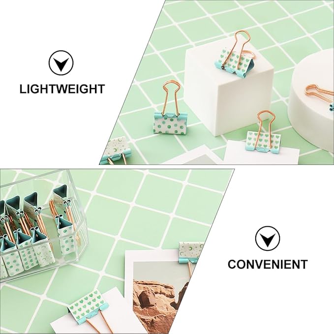 12pcs Metal Binder Clips Paper Clamps Multi-Functional Office File Organizing - Image 6