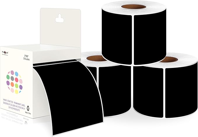 PARLAIM 3 X 5 Inch 4Rolls/1000 Per Rectangle Inventory Color Coding Labels by PARLAIM