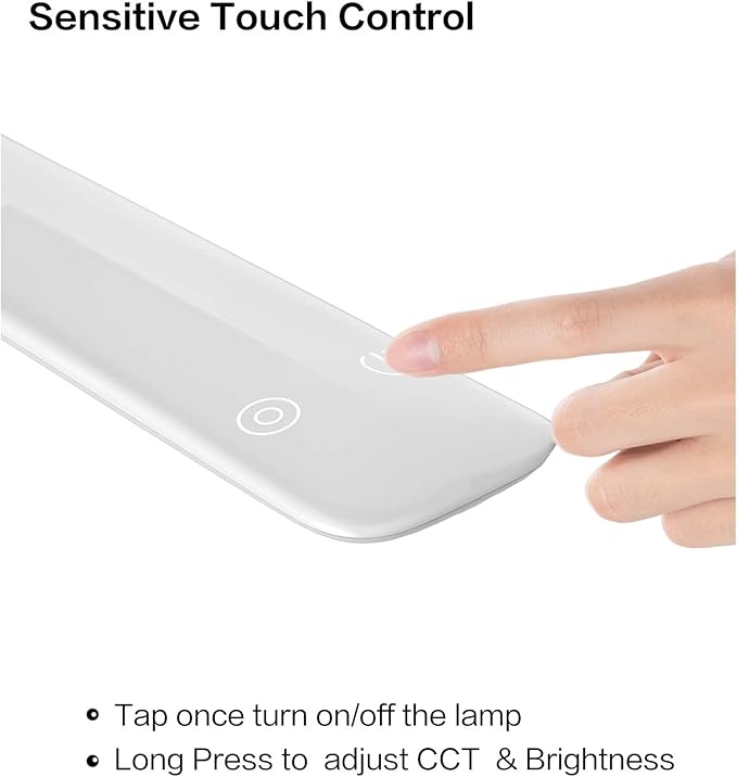 LED Desk Lamp With Clamp, 10W Gooseneck Lamps Touch Control, Swing Arm Clamp - Image 5