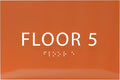 6" X4" Floor 5 Sign by ADACentralSigns