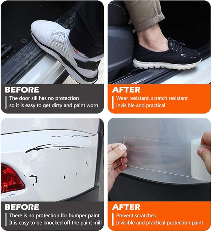 MYFAMIREA Car Door Invisible Anti-Collision Self Adhesive Seal Strip Seal - Image 5