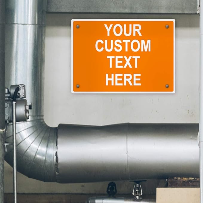 Aluminum Weatherproof Metal Sign Multiple Sizes Custom Personalized Text Here - Image 4
