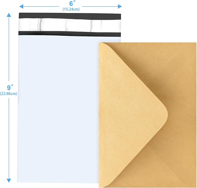 120-Piece White Poly Mailers - Image 2