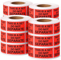 Shop4Mailers This is a Set Do Not Separate Red Labels 1" x 2" Rolls of 500 (12 Rolls) by Shop4Mailers