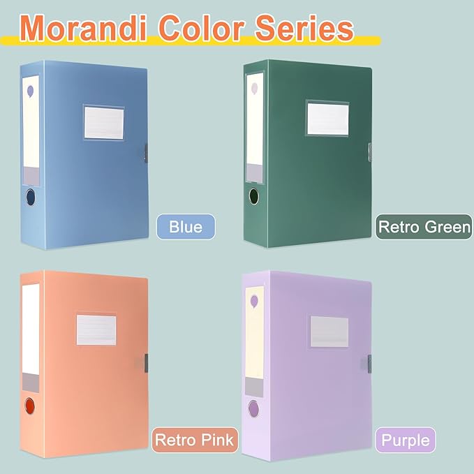A4 Storage File Boxes Large Capacity Plastic Archives Cases - Image 3