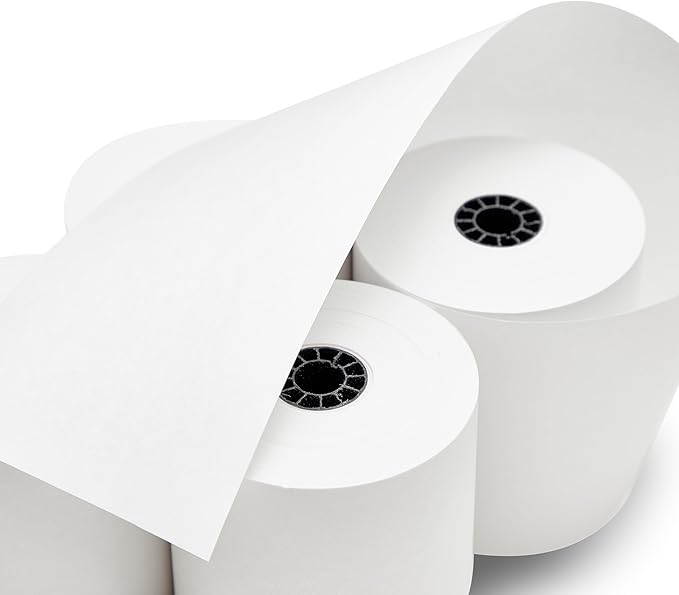 WRB SUPPLY 3" x 165' 1-Ply Bond Paper Roll - Image 4