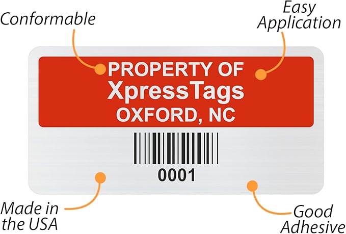 XpressTags 1" x 2" Custom Asset Labels - Image 7