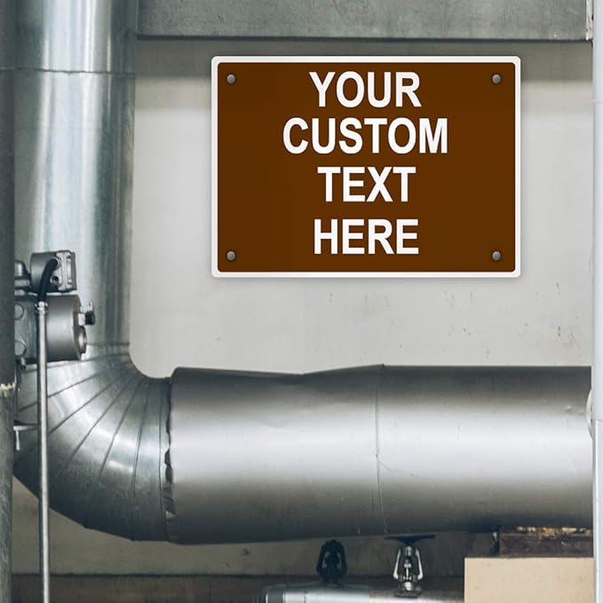 Aluminum Weatherproof Metal Sign Multiple Sizes Custom Personalized Text Here - Image 4