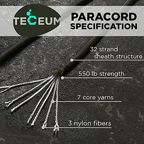 Paracord Rope 550 lb 4mm – Parachute Cord – Utility Camping Rope - Image 2