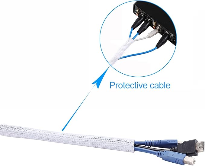 1/2 inch x 50ft Split Sleeve Wire Loom Tubing - Image 7
