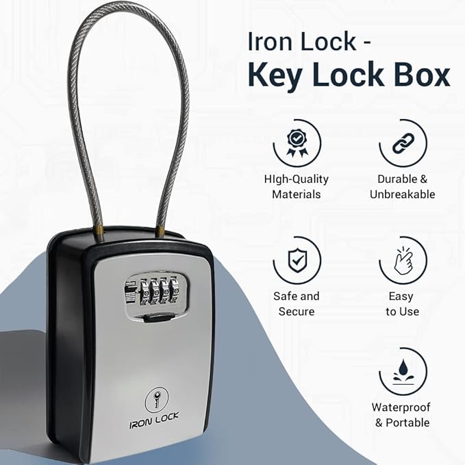 Iron Lock® Key Lock Box Portable - Image 6