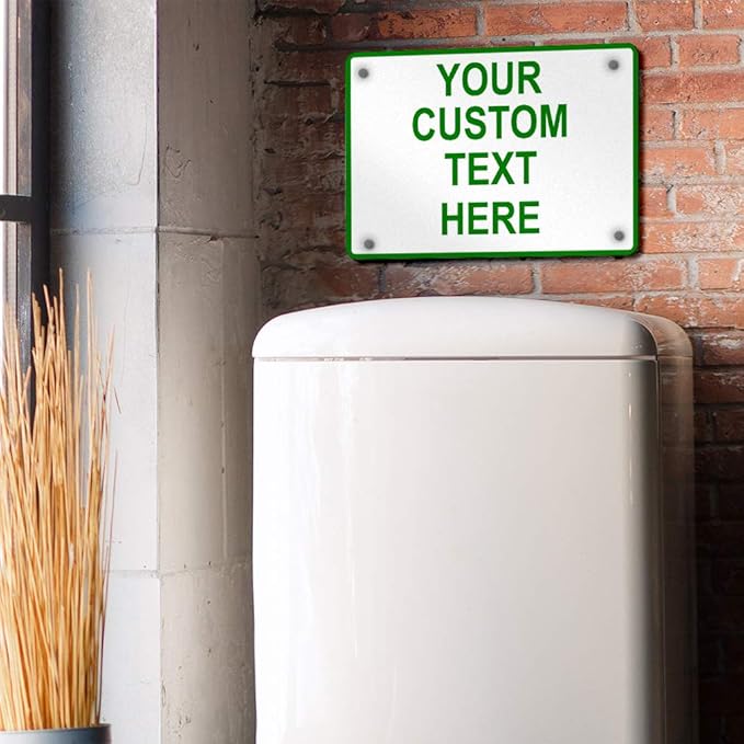 Aluminum Weatherproof Metal Sign Multiple Sizes Custom Personalized Text Here - Image 5
