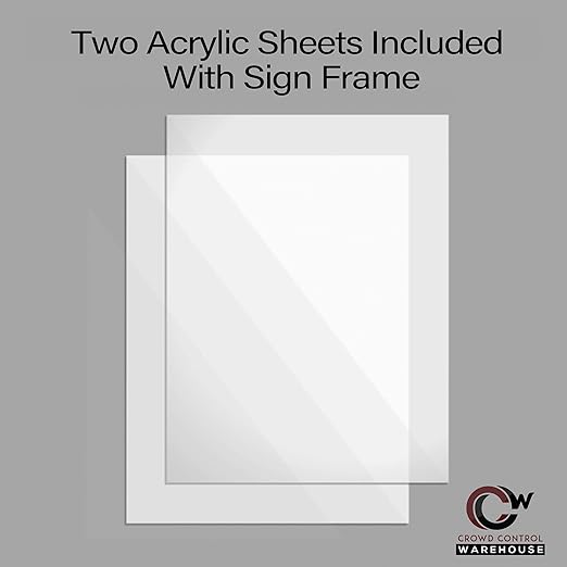 Floor Standing Sign Frame with Steel Low Profile Base, 7 inches by 11 inches - Image 5