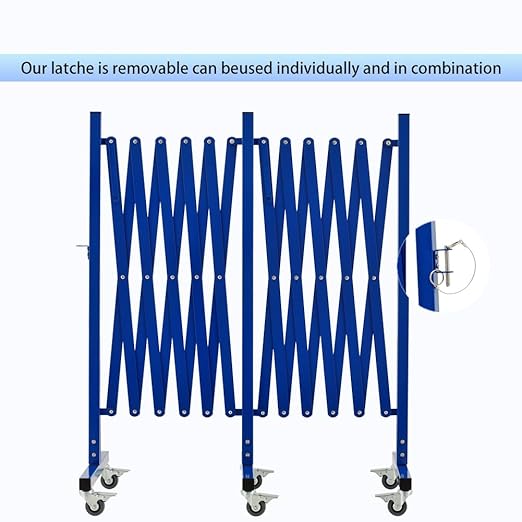 GYMTIME Industrial Expandable Metal Barricade, 16 FT, Folding Security Gate - Image 6