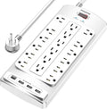 18 Outlets Surge Protector Power Strip by POWSAV