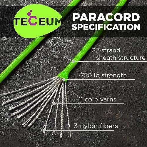Paracord Rope 550 lb 4mm – Parachute Cord – Utility Camping Rope - Image 2