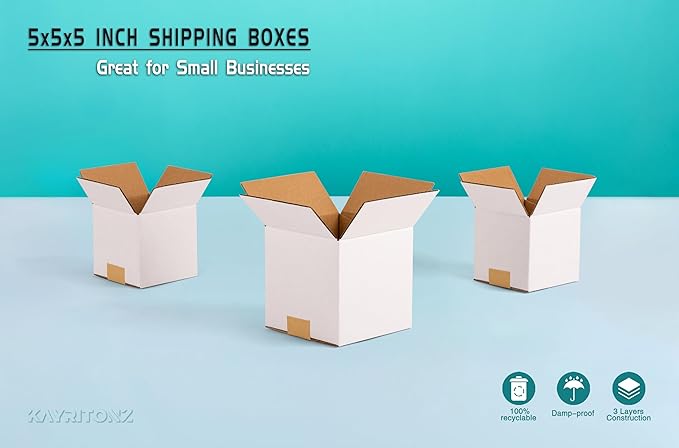 5x5x5 inch Small Shipping Boxes, Gifts Wrapping, 15 Pack - Image 9