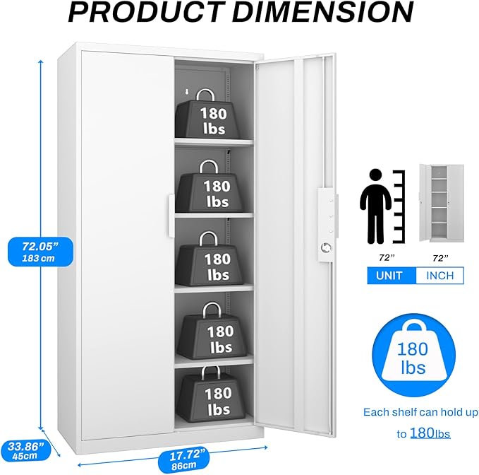 Metal Garage Storage Cabinet - Image 3
