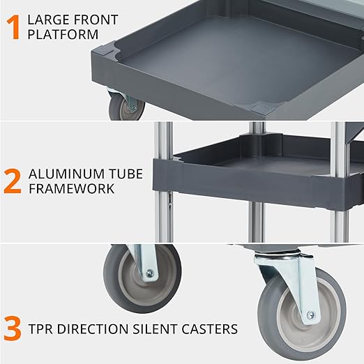 Commercial Janitorial Cleaning Cart on Wheels - Image 2