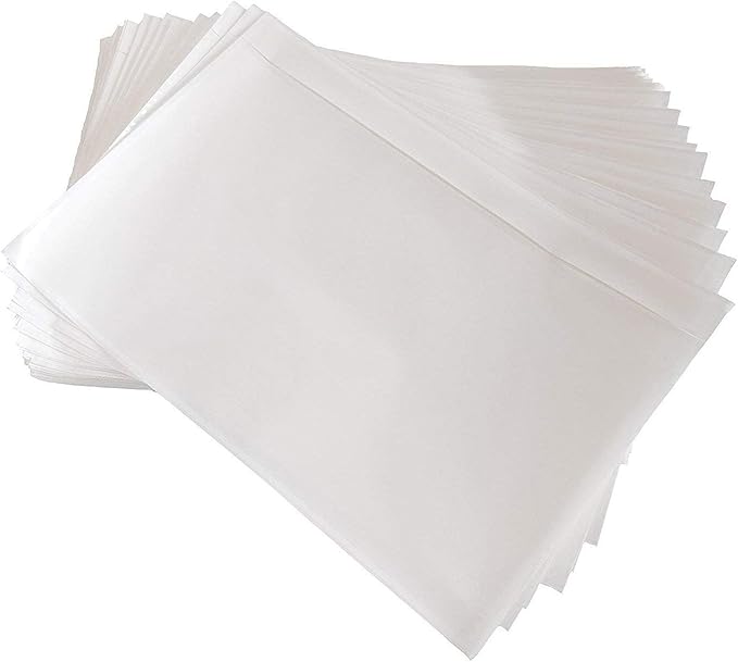 200 Pack 7.5" x 5.5" Clear Self-Adhesive Top Loading Packing List/Shipping - Image 2