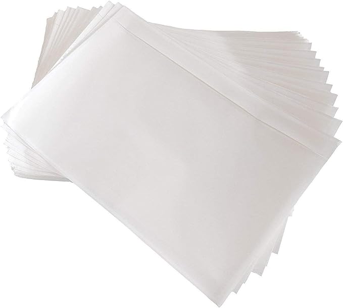 7.5" x 5.5" Clear Adhesive Top Loading Packing List/Shipping Label Envelopes by RBHK