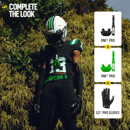 Nxtrnd One Pro Football Mouth Guard, Interchangeable Strap, Fits Adult & Youth (Green) - Image 6