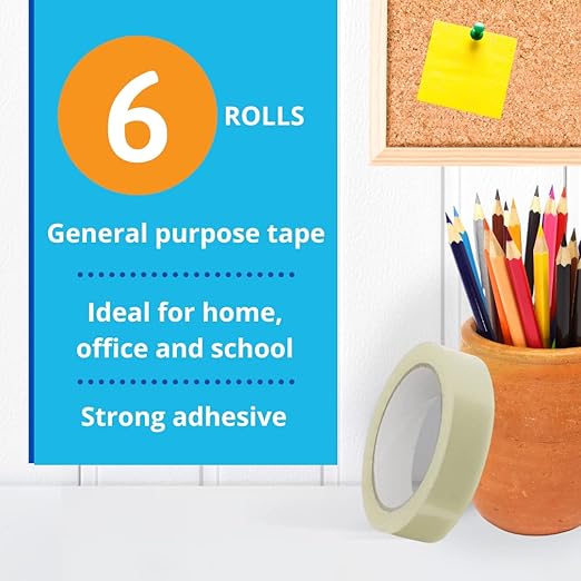 GTSE Premium Clear Tape, 1 inch x 217 feet, Strong Transparent Gift Wrap Tape - Image 3