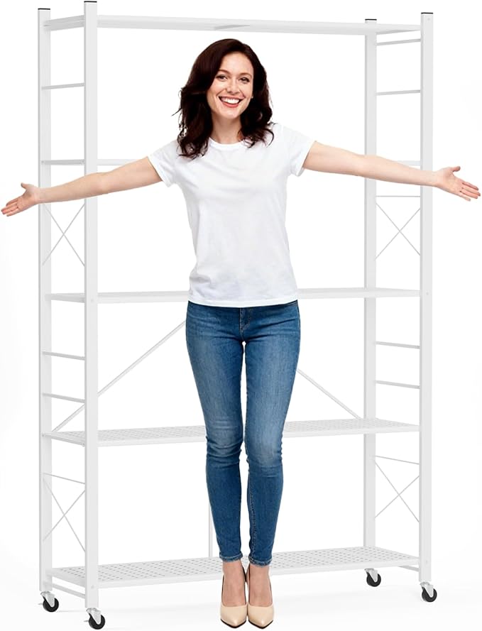 ALANNG 40" W Foldable 5-Tier Storage Shelves - Image 5