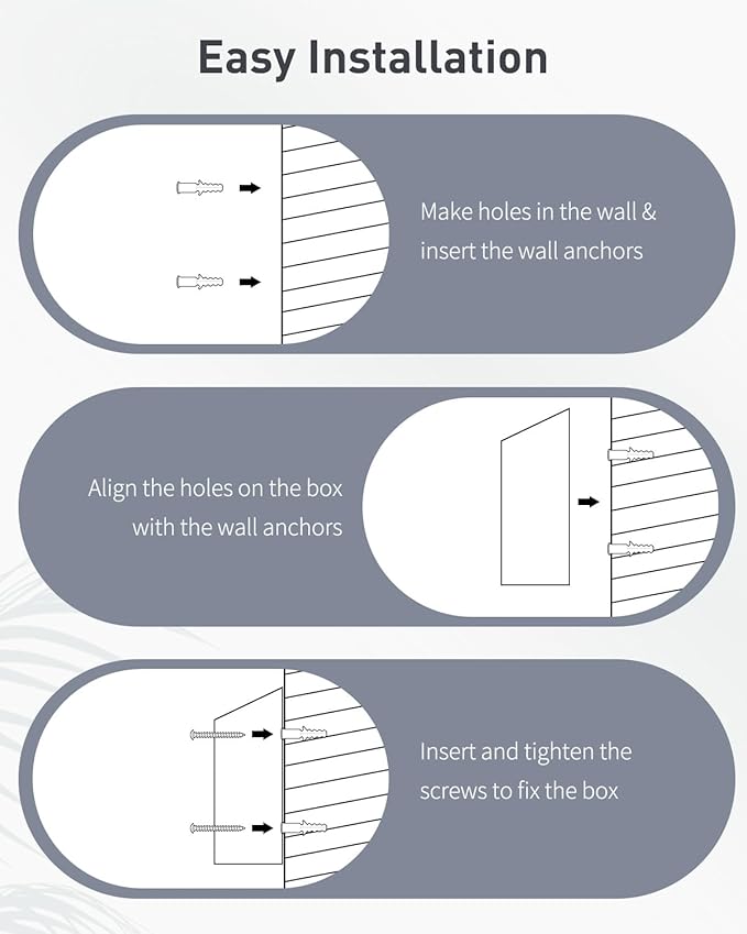 Uniclife Key Drop Box for Outside, Safe Suggestion Box, Wall Mounted Mailbox - Image 7