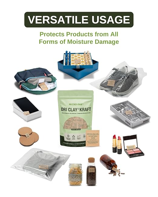 Micro-Pak Dri Clay Kraft, Highest Moisture Absorption Desiccant Packs, Silica - Image 8