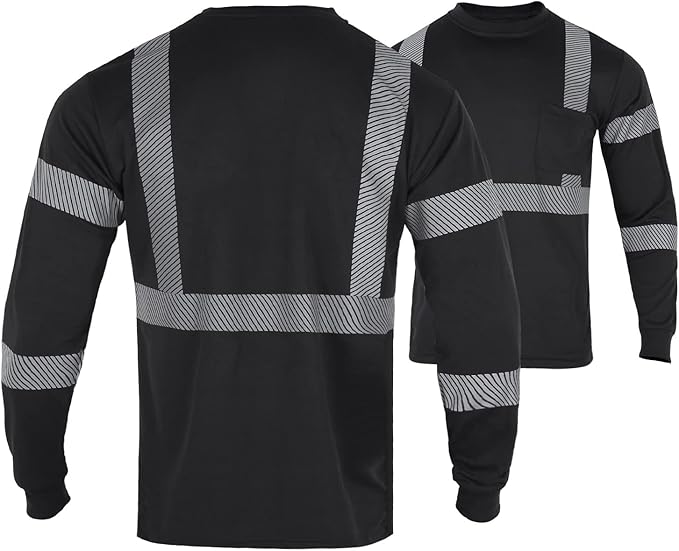 FONIRRA Safety Shirts for Men High Visibility Reflective ANSI Class 2 Hi Vis - Image 2