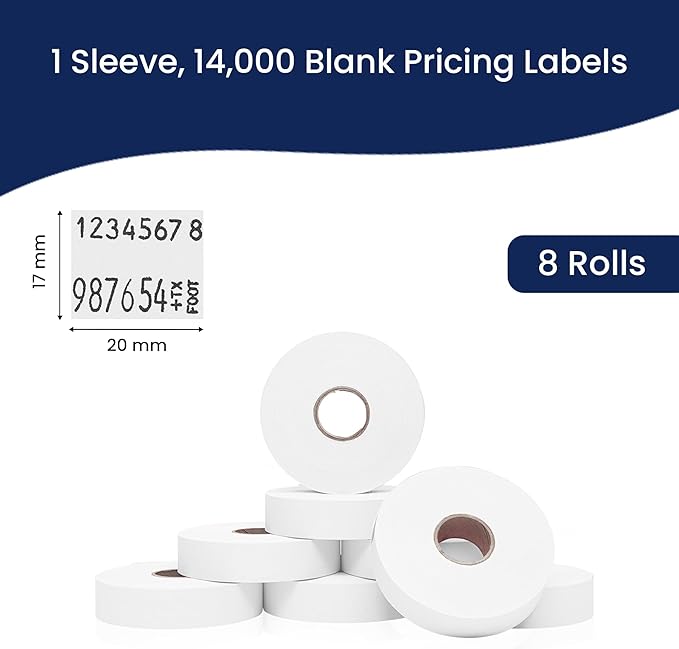 Perco White Pricing Labels for Monarch 1136 Price Gun - Image 3