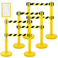 Therwen 6 Pcs Double Retractable Belt Barrier by Therwen