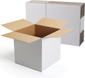 CRUGLA 12x12x12 White Shipping Boxes Set of 10 by CRUGLA
