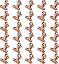 HAHIYO 0.87inch Rose Gold Bulldog Clips Metal File Hinge Binder Clips Clamps by HAHIYO