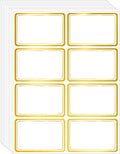 2" x 3" 200 PCS Name Labels, Waterproof Blank Name Tag Stickers by Yeachlaing