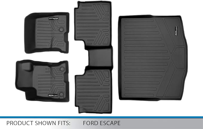 SMARTLINER Custom Floor Mats and Cargo Liner Behind 2nd Row Compatible - Image 6