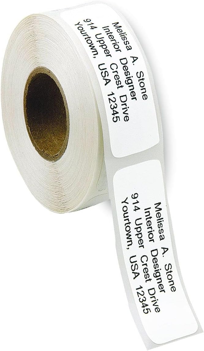 Personalized Return Address Labels, Roll of 125 Gloss White Self-Adhesive - Image 4