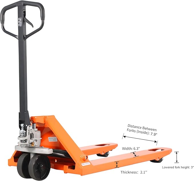 Tory Carrier Pallet Jack 5500 Lbs Capacity 48" Length x 21" Width Forks - Image 3