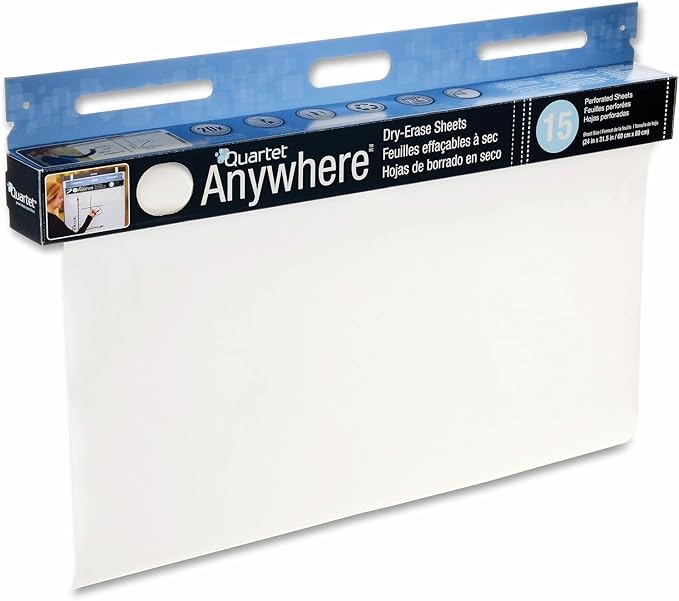 Quartet Dry Erase Sheets, 15 Sheets by Quartet