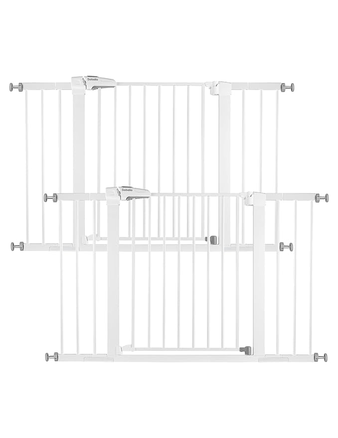 Babelio Baby Gate, 29-48 Inch Auto Close Pet Gate PressGuard P7, Easy Install by BABELIO