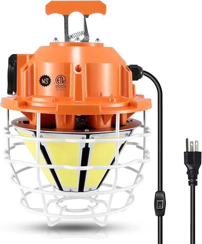 NS LED Temporary Work Light 250W Construction Lights 37500 Lumens, Linkable by NS