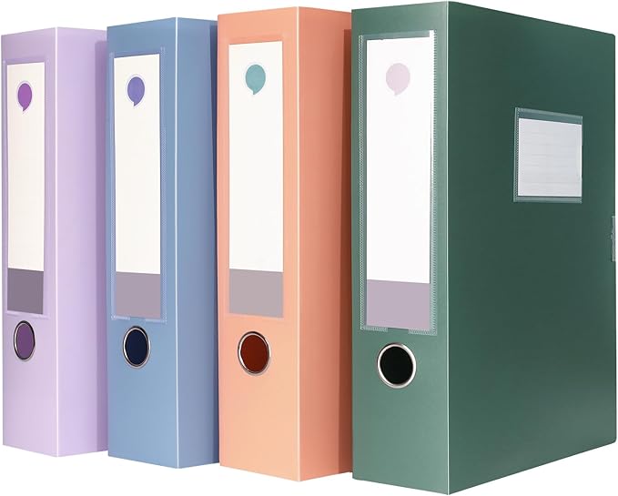 A4 Storage File Boxes Large Capacity Plastic Archives Cases by komstuon