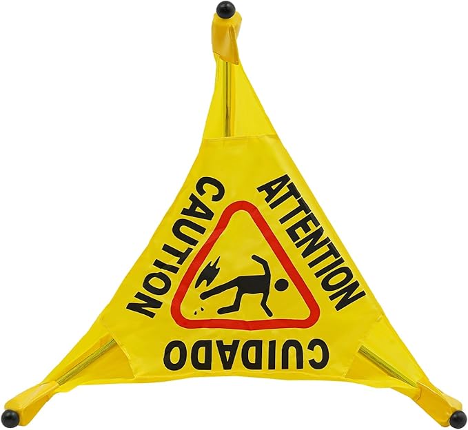 Caution Wet Floor Sign with Storage Tube 20 Inch Folding Commercial Wet Floor - Image 8