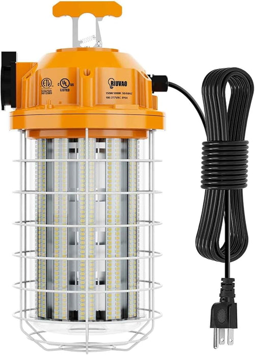 150W LED Temporary Work Light Fixture 24000 Lumen Daylight White 5000K IP64 by LightupEveryCorner