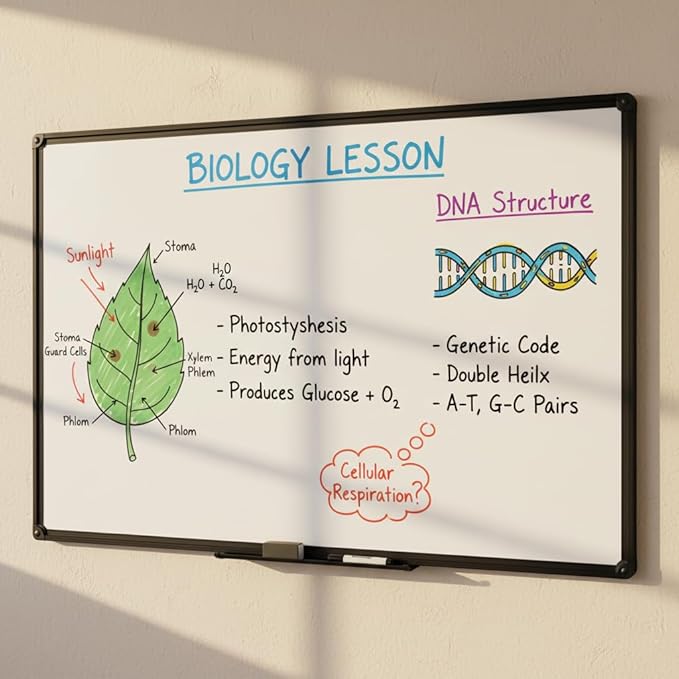 Magnetic Dry Erase Board 60x36 Inches, Large Wall Mount Whiteboard - Image 2