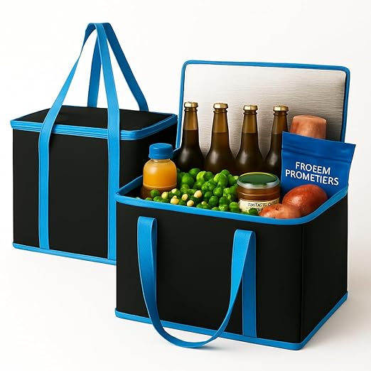 musbus XL-Large Insulated Grocery Shopping Bags, Reusable Bag, Thermal Zipper by Musbus