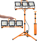 21000 Lumen Work Lights with Stand, 3 Adjustable Head LED Work Light, with by Yurnomy