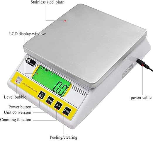 CGOLDENWALL 10kg x 0.1g Digital Precision Electronic Balance Laboratory Lab - Image 7