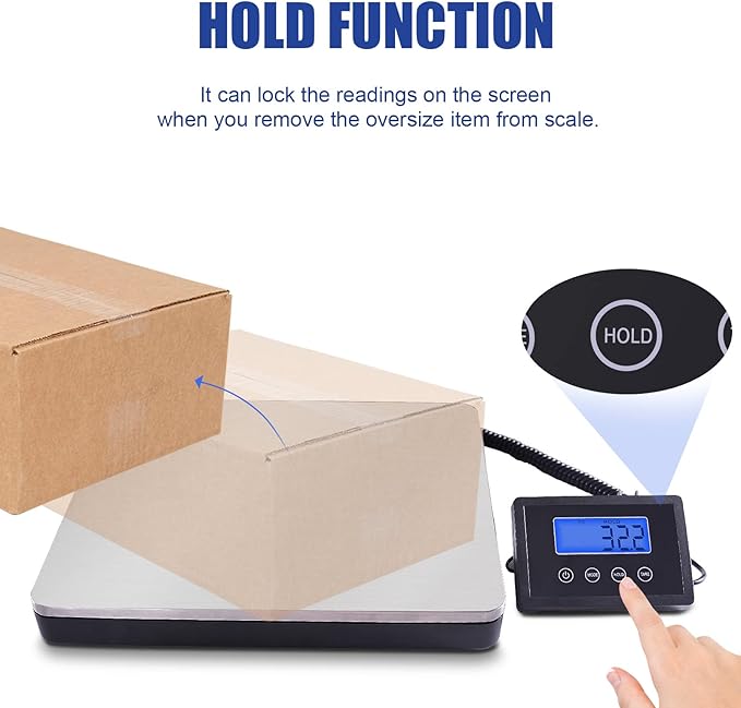 Fuzion Shipping Scale for Packages Small Business - 440lb x 0.1lb Digital - Image 4
